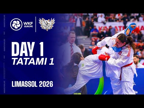 EKF KARATE | Day 1 - Tatami 1 | EKF Cadet, Junior & U21 Championships Limassol