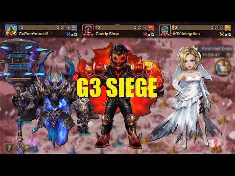 G3 Siege GoProcYourself vs Candy Shop vs VOX Integritas (Summoners War)