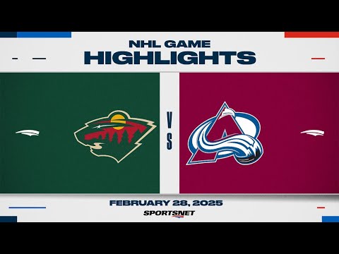 NHL Highlights | Wild vs. Avalanche - February 28, 2025