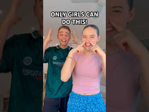 IMPOSSIBLE CHALLENGE! 👀😳 Who can do this? 😱 | Jasmin and James #shorts