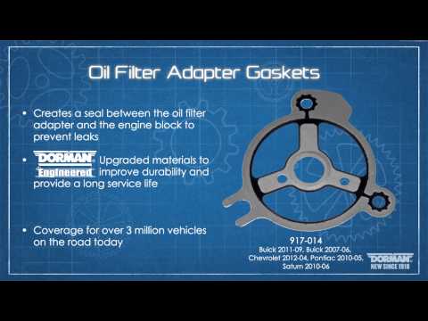 Highlighted part: engine oil filter adapter gasket