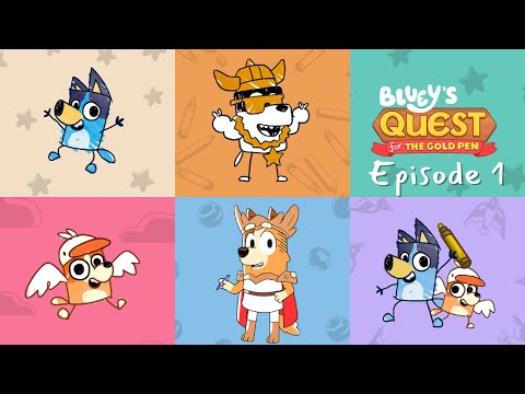NEW Bluey's Quest for the Gold Pen! Part 1: Meadow, Forest & Beach Walkthrough (iOS)
