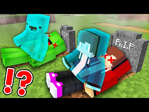 JJ and Mikey Became GHOST in Minecraft - Maizen Nico Cash Smirky Cloudy