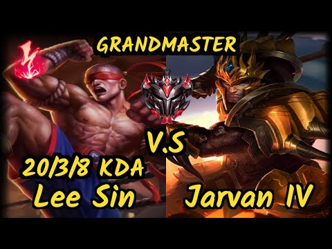 DA Stefan (LEE SIN) vs JARVAN IV - 20/3/8 KDA JUNGLE GAMEPLAY - EUW Ranked GRANDMASTER v9.7