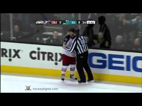 Fedor Tyutin vs Justin Braun January 31st 2012