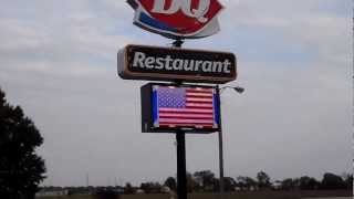 preview picture of video 'Daktronics LED Sign 64x112 RBG Dairy Queen Staunton IL.MP4'