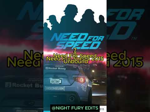 Best Need for Speed Games Ranked #NFS#games#shorts#top10#nfsmostwanted ##nfsunderground