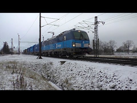 Vlaky – Sněžný Vectron ve Studénce, 16.01.2018 | Trains after first snowfall of the year