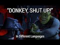 DONKEY SHUT UP In Different Languages Shrek 2001