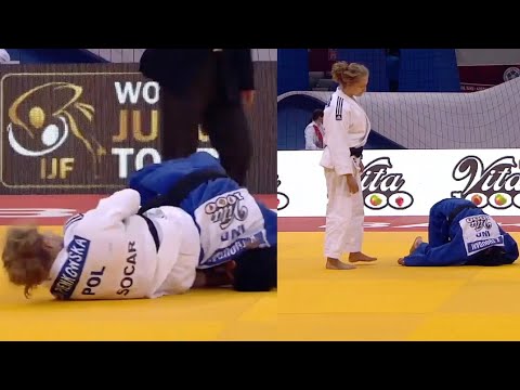 Womens Judo: Slick jujigatame - Karolina Pienkowska vs Kalpana Devi Thoudam