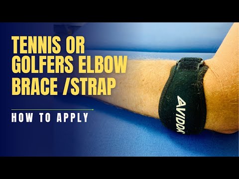 Fitting a Tennis Elbow and Golfers Elbow Support Strap or Brace