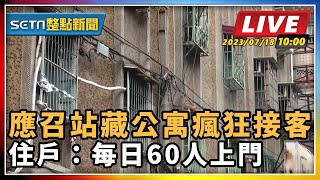 應召站藏公寓狂接客 住戶：每日60人上門