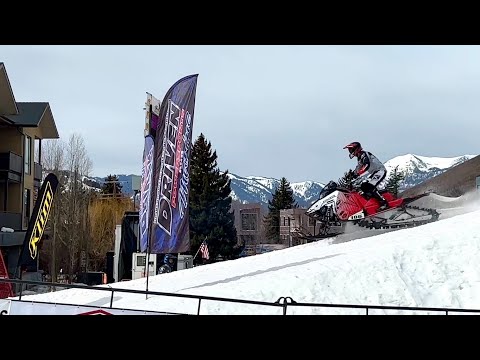 Snowmobile Hillclimb Jackson Hole 2022 day one part 2. Try 4K.