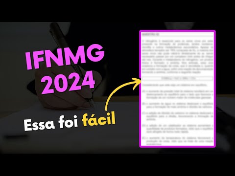 Concurso IFNMG 2024 - Gabarito de Química completo| Instituto Verbena #UdQ10x