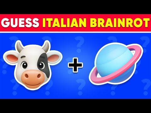 Guess the ITALIAN BRAINROT Memes by Emojis 🧠😎 Brainrot Quiz | U Din Din Dun, Saturno Saturnita