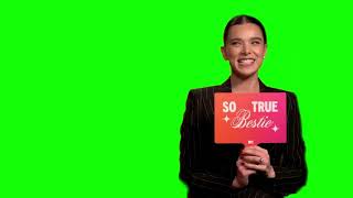 Hailee Steinfeld "so true bestie" green screen