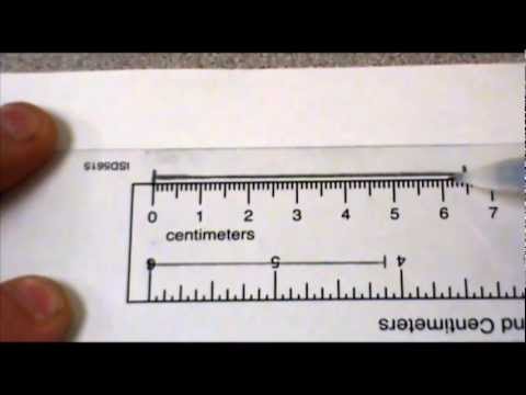 Measuring to the nearest cm and mm