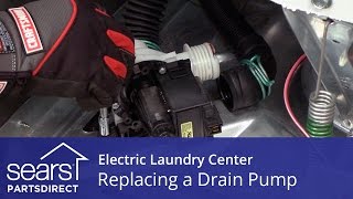 How to Replace an Electric Laundry Center Drain Pump (Kenmore, Frigidaire)