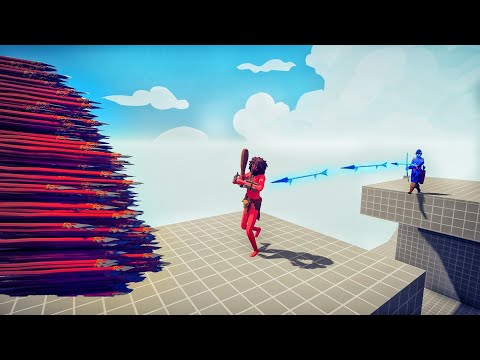 1x ICE ARCHER + 1x SPEAR GOD vs EVERY UNIT - Totally Accurate Battle Simulator TABS