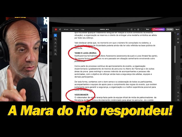 Resposta Oficial da Maratona do Rio Sobre Polêmicas