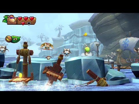 Donkey Kong Country Tropical Freeze: 6-2 Seashore War (Puzzle pieces + KONG)