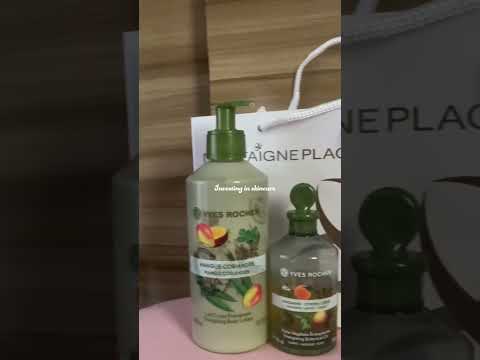 Investindo em cuidados com a pele usando a loção corporal e óleo essencial Yves Rocher. #yvesrocher #foryou#like