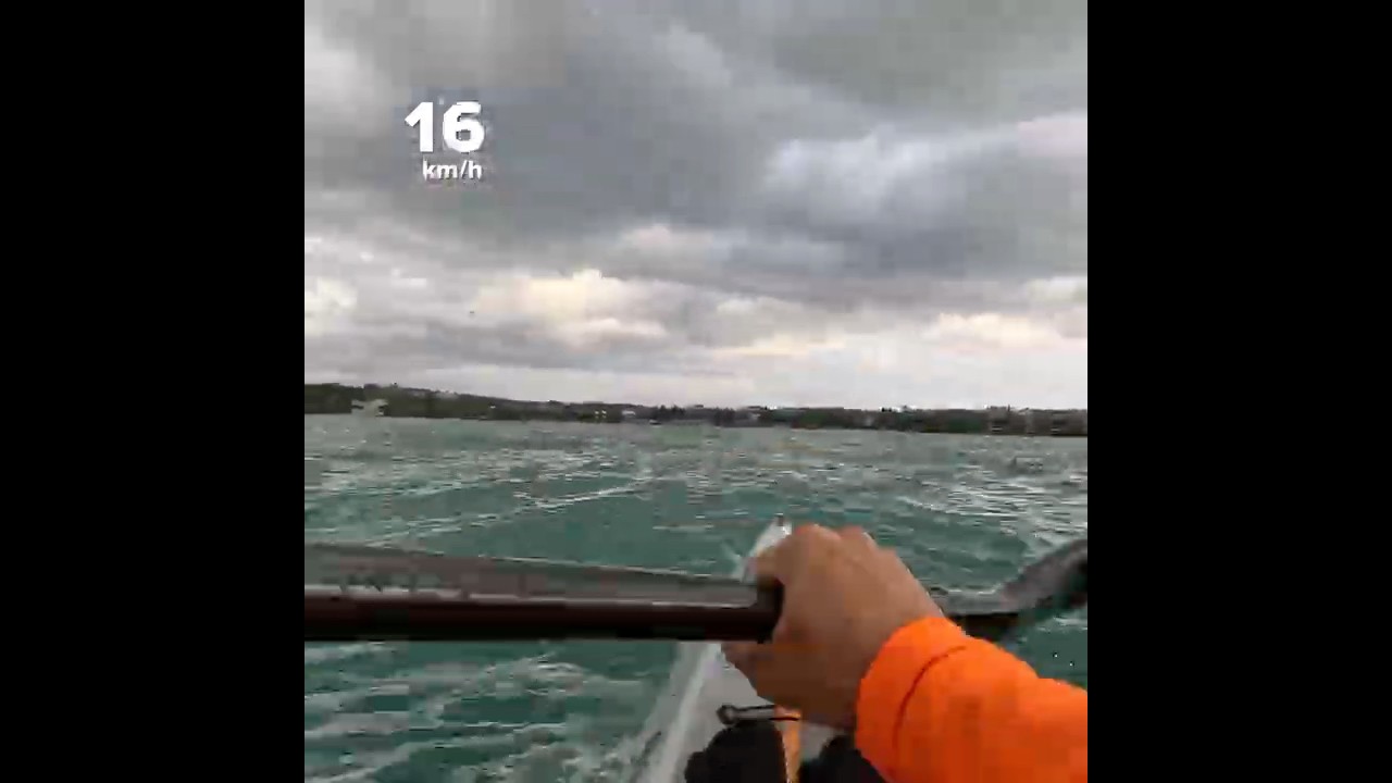 Epic surfski V7 fun! #surfski #kayakingfun #choppy #newzealand