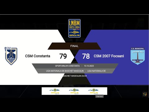 LNBM Getica 95 2023-2024: CSM Constanța - CSM 2007 Focșani
