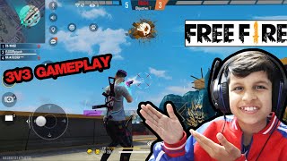 3V3 FREE FIRE GAMEPLAY 😍