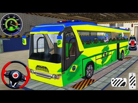 Police Bus Driving Simulator! Ultimate Cop Bus Games Prisoner Transporter 2025 Android Gameplay
