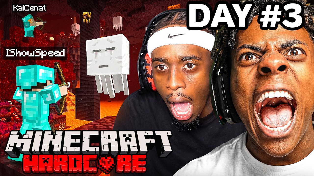 MINECRAFT HARDCORE ALL BOSSES DAY 3 🍄🔨🧟‍♂️ft. KaiCenat