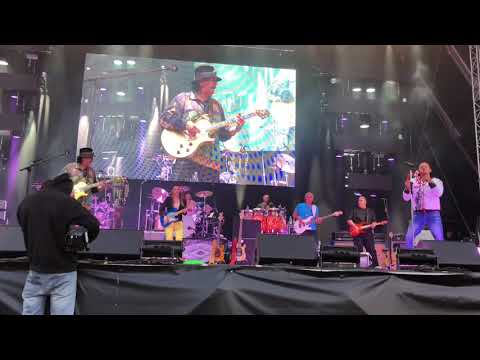 Santana Jammin with Finnish Top Blues Guitarist Erja Lyytinen in Helsinki June 2018