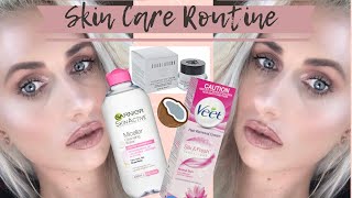 SKIN CARE ROUTINE: NIGHT TIME / PRE MAKEUP
