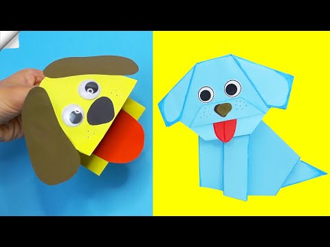 Origami DOG easy DIY paper crafts