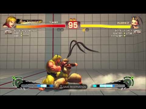 USF4 - Ken (BOTB_AngryMonkey) Vs Ibuki (BOTB_LEGACY) 720p60fps HD◄◄