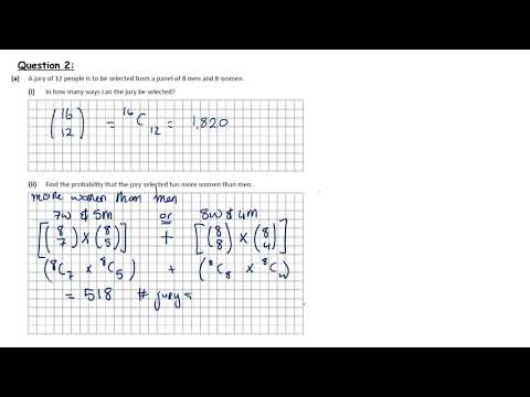 LCHL Revision Question 19  - Probability & Statistics