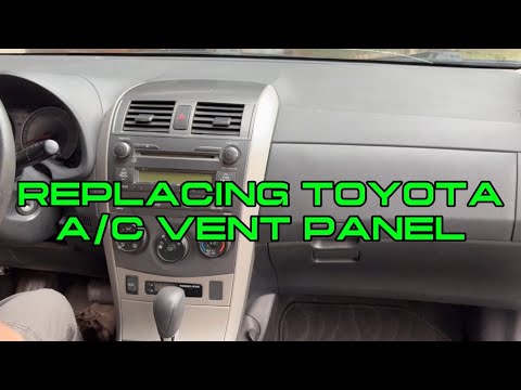 Replacing Toyota A/C vent panel