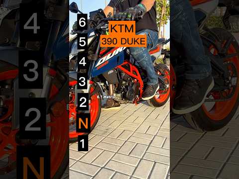 Maximum speed for each gear on a KTM 390 Duke