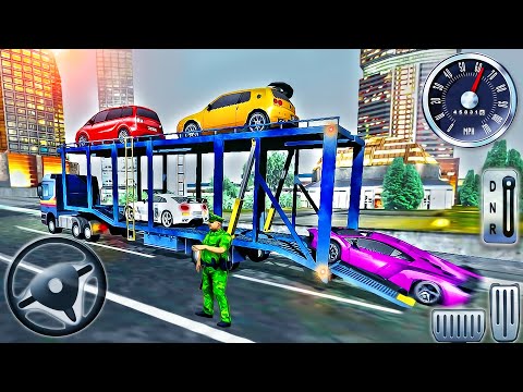US Truck Cargo Heavy Driving Simulator - Transporter Transport Car Vehicle - Android GamePlay