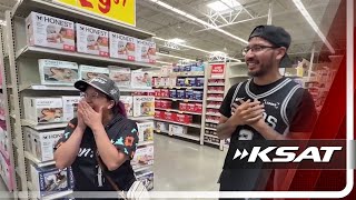 H-E-B gives out groceries, Spurs tickets to surprised shoppers on Southeast Side