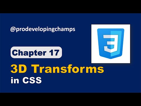 All about 3D Transforms | CSS Tutorial for Beginners #17