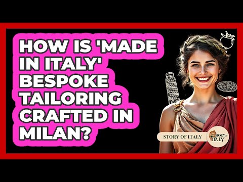 How Is 'Made In Italy' Bespoke Tailoring Crafted In Milan? - Story Of Italy