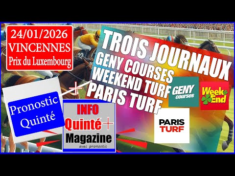 PRIX DU LUXEMBOURG – Vincennes | Informations et pronostics du 24 janvier 2026