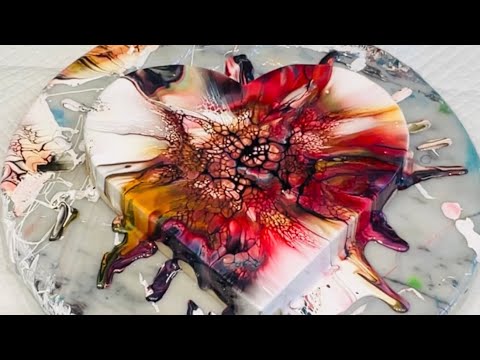 MUST SEE PUDDLE POUR/LOVE HEART SHAPED JEWELLERY BOX POUR with sparkling ✨ resin finish