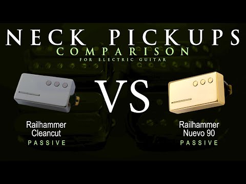 Railhammer CLEANCUT vs NUEVO 90 - Neck Guitar Pickup Comparison Tone Demo