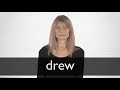 How to pronounce DREW in British English