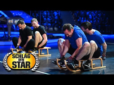 Schlittenfahren im Sommer | Bastian & Özcan vs. The BossHoss | Spiel 1 | Schlag den Star