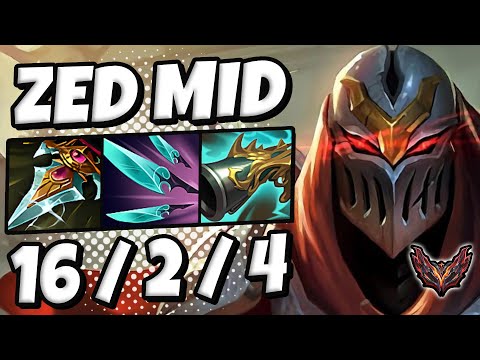 Zed vs Aurelion Sol [ MID ] Lol Korea Grandmaster Patch 13.4 ✅