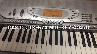 Video thumbnail for Casio CTK-574 Midi Music Keyboard - 61 Key Piano by MR. SILVARADO