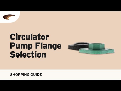 Circulator Pump Flange Selection